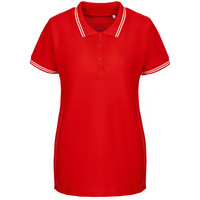 red and white striped polo shirt womens